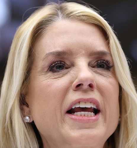 Pam Bondi hid nob map &mdash;&mdash; US attorney general Pam &lsquo;Blondie&rsquo; Bondi